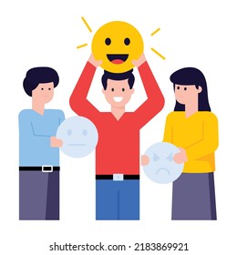 Customer satisfaction flat illustration ready for premium use 