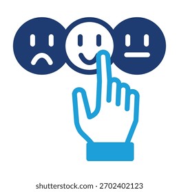 Customer satisfaction grade colored icon vector design good for web or mobile app