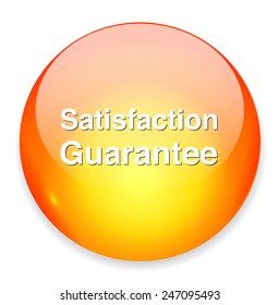 Customer satisfaction guaranteed button