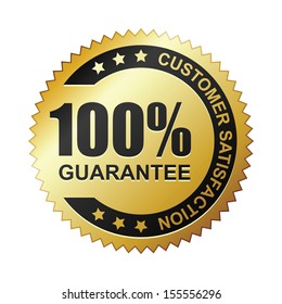 Customer Satisfaction Guaranteed Gold Badge