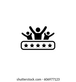 Customer Satisfaction Icon Business and Finance Feedback Review - Shutterstock ID 606977123