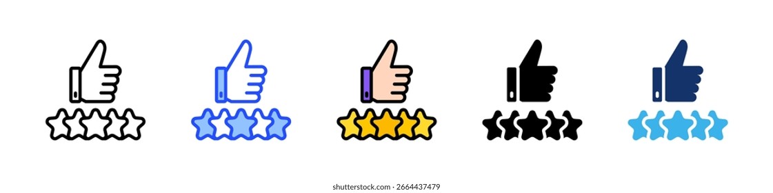 Colección de ícono de satisfacción Cliente con múltiples estilos