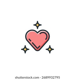 Estilo de contorno coloreado del icono de satisfacción del Cliente