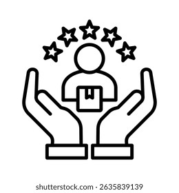 Elemento de icono de satisfacción del Cliente para el diseño