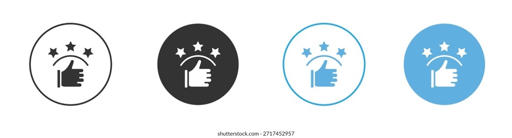 Customer satisfaction icon. Graphic icon design template