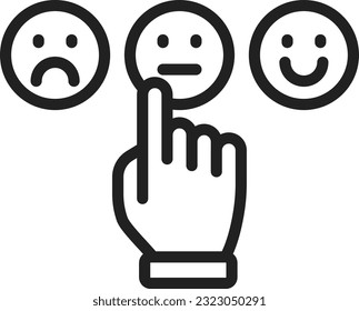 Customer Satisfaction Icon image. Suitable for mobile application.