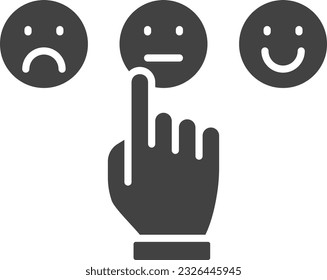 Customer Satisfaction Icon image. Suitable for mobile application.