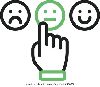 Customer Satisfaction Icon image. Suitable for mobile application.