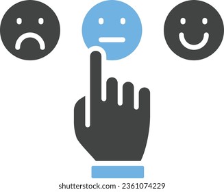 Customer Satisfaction Icon image. Suitable for mobile application.