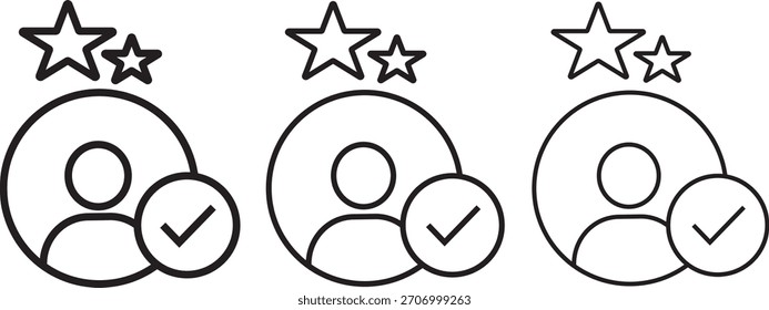 Conjunto de iconos de satisfacción del Cliente, símbolo de Clientes de calificación para producto o servicio, conjunto de iconos de satisfacción del Cliente, ilustración de estilo múltiple, ilustración,
