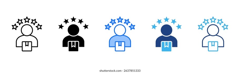 Customer Satisfaction Icon Set With Multiple Style For Design