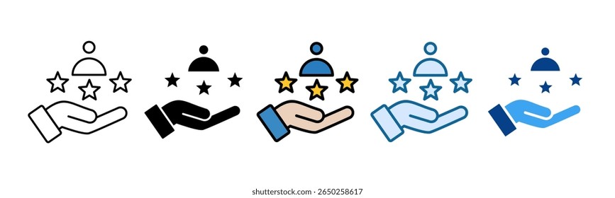 Customer Satisfaction Icon Set Multiple Style Collection