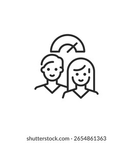 Customer satisfaction icon. Simple customer satisfaction icon for social media app and web design. Vector illustration