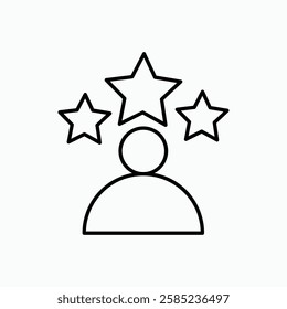 Customer satisfaction icon. simple vector icon