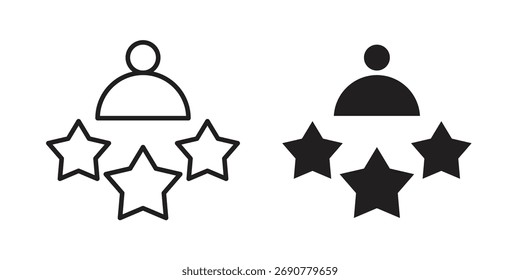 Símbolo vetorial simples de ícone de satisfação do cliente