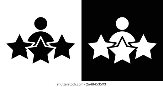 Customer satisfaction icon symbol collection. Flat vector stock illustration.