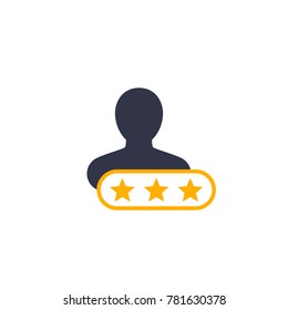 customer satisfaction icon, vector