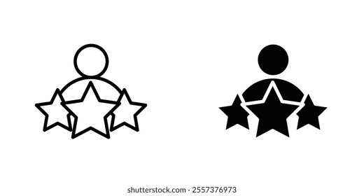 Customer satisfaction Icon vector. liner and flat style icons set.