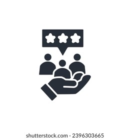 customer satisfaction icon. vector.Editable stroke.linear style sign for use web design,logo.Symbol illustration.