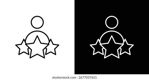Symbole zur Kundenzufriedenheit Strichlinien-Kunstsymbole