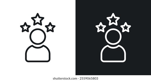 Customer satisfaction icons. vector set in black colors