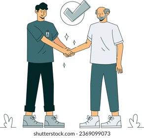 Customer Satisfaction Illustration for web, app, infographic