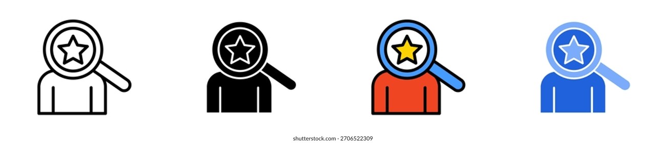 Kundenzufriedenheit Insights Symbol Set Multiple Style Collection