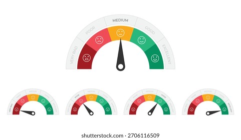 Ilustración del icono del medidor de satisfacción del Cliente