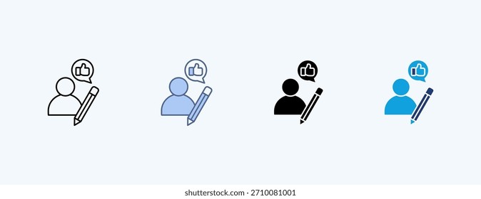 Vector de ilustración de íconos múltiples de satisfacción del Cliente