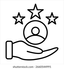 Ilustração do vetor do ícone de satisfação do cliente