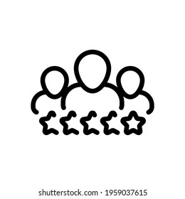 Customer satisfaction, rate of service, client experience, business icon. Black icon on white background