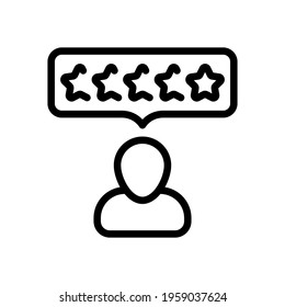 Customer satisfaction, rate of service, client experience, business icon. Black icon on white background