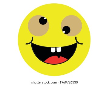 Customer satisfaction and rating concept.Smiley face for your design. Happy smile card concept illustration.poster design.Mental health day.White background.
Vector EPS 10
