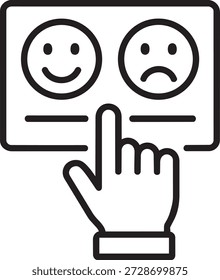 Icono de pantalla táctil de Encuesta de satisfacción del Cliente