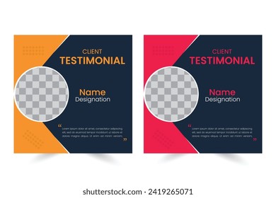 Customer Satisfaction Template, client review design