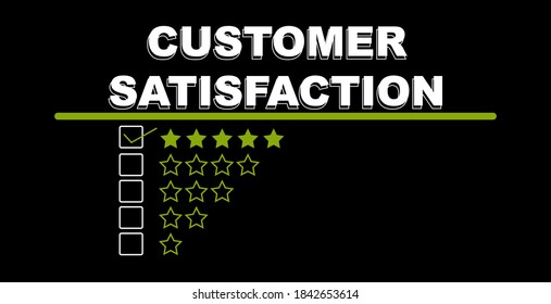 Texto de satisfacción del cliente. Con el apoyo de un servicio adicional aislado en el fondo negro