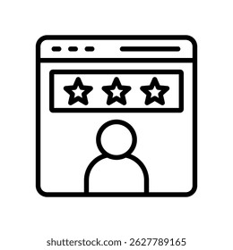 Customer Satisfaction Vector Lineal Icon On White Background.
