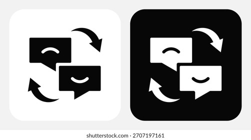Customer Segmentation Dual Monochrome Icon Set