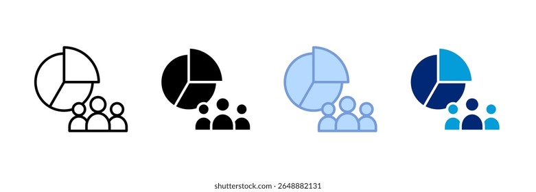 Customer Segments Icon Set Multiple Style Collection