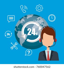 customer service agent with settings