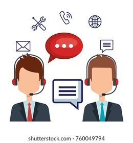 agente de servicio al cliente con configuración
