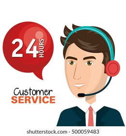 customer service agent working online
