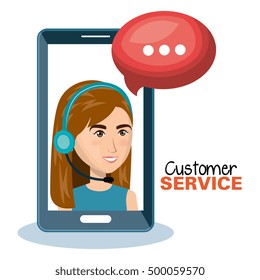 customer service agent working online