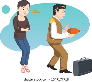 Customer and service article illustration
