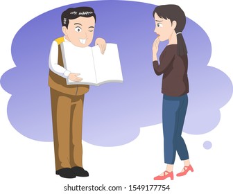 Customer and service article illustration