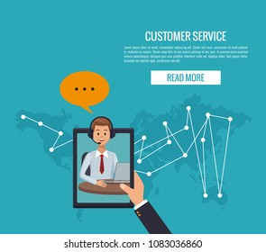 Customer service banner