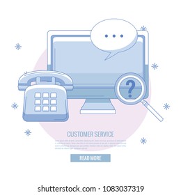 Customer service banner