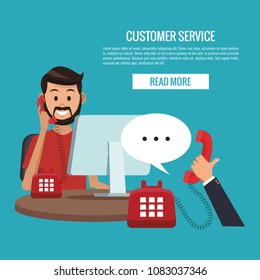 Customer service banner