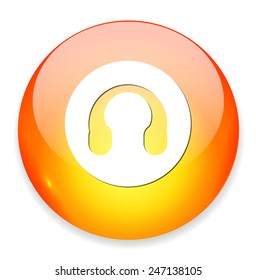 customer service button, call center icon 