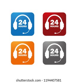 Customer Service / Call Center icon 24 hours support